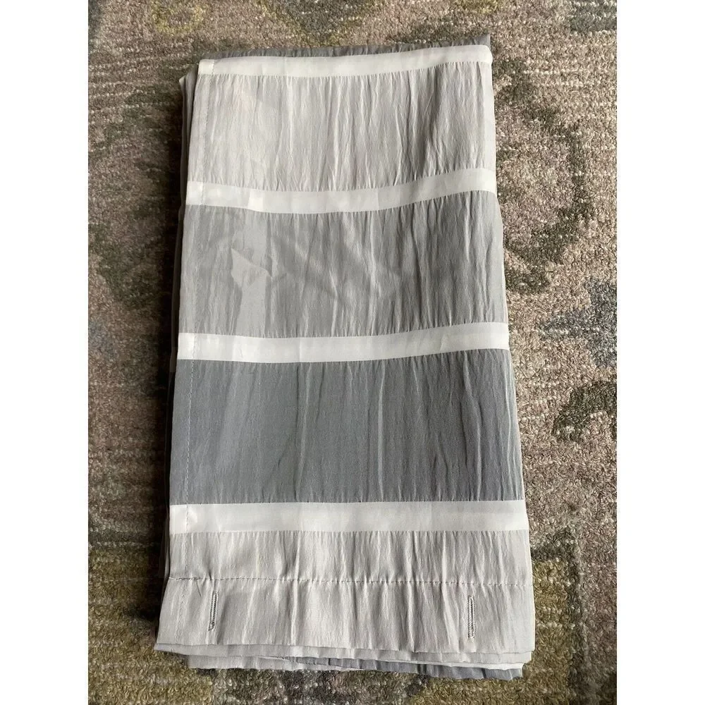 Threshold Blocked Striped Shower Curtain
